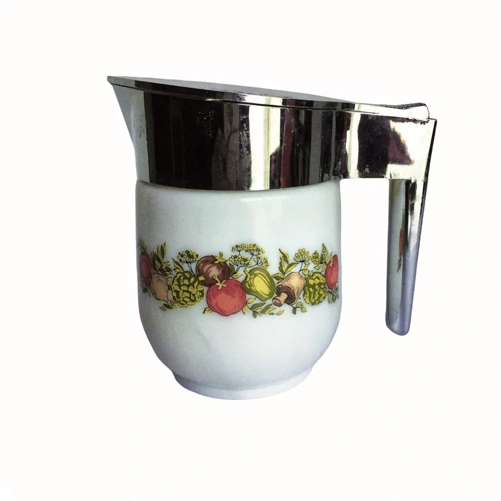 Vintage Corningware Spice of Life Garden Syrup Cream Pitcher - Picture 1 of 6